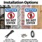 Signmission Do Not Enter OSHA Notice Sign, Plastic, 10in W x 14in L, 2PK OS-2PACK-NS-P-1014-V-11219 - alternate 3
